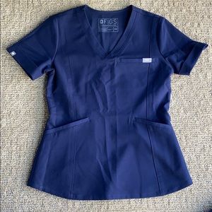 FIGS XXS Navy Blue scrub top - LIMITED EDITION